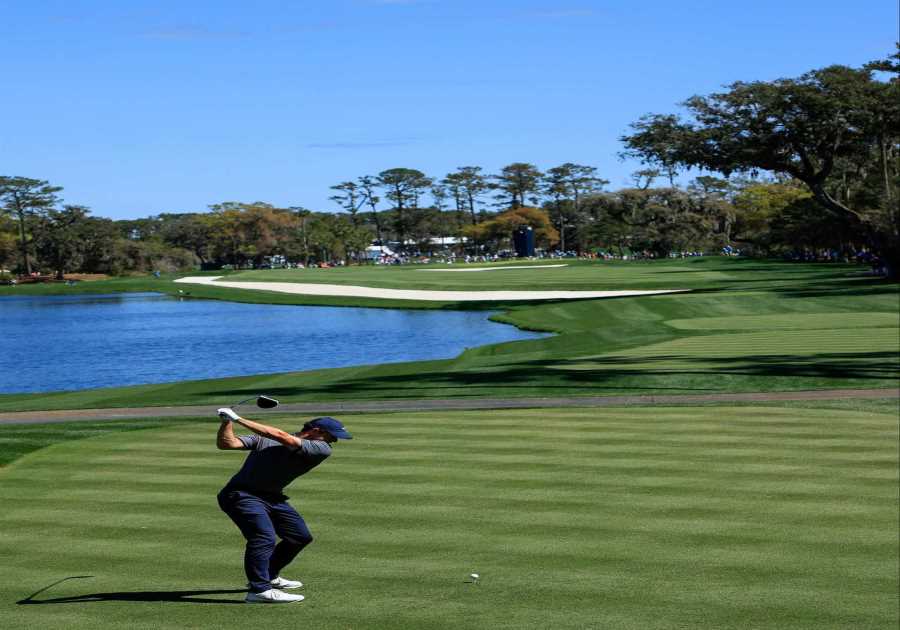 Watch Rory McIlroy find the water TWICE as quadruple bogey kills off Players Championship defence on day one at Sawgrass